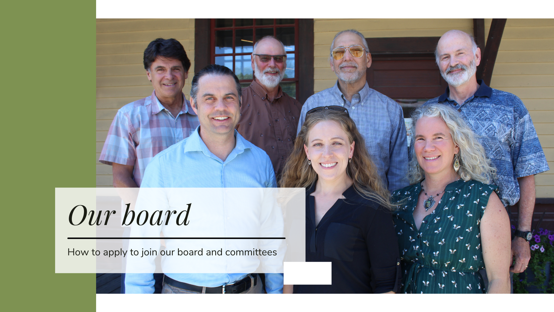 We Want You! Apply to Join CFCK Board and Committees